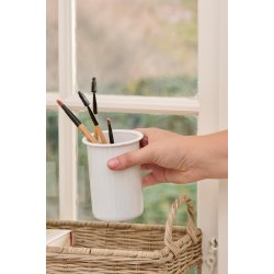 Tandkrus emalje <br><br> H: 12 : 8 cm <br><br> Vlg farve <br><br>