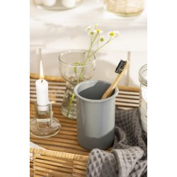 Tandkrus emalje <br><br> H: 12 : 8 cm <br><br> Vlg farve <br><br>