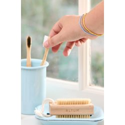 Tandkrus emalje <br><br> H: 12 : 8 cm <br><br> Vlg farve <br><br>