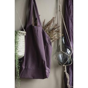 Taske <br><br> vendbar m. store lommer <br><br> aubergine/ rose <br><br> Perfekt til stranden