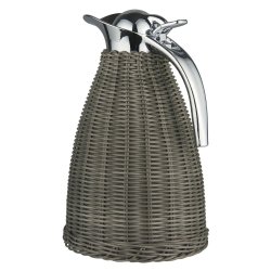 Termokande  m. polyrattan flet <br><br> 1,5 liter  <br><br> gr� <br><br> 