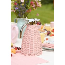 Termokande  m. polyrattan flet <br><br> 1,5 liter  <br><br> lyser�d <br><br> 