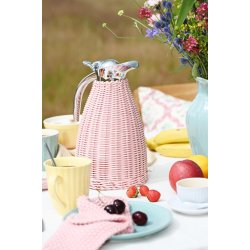 Termokande  m. polyrattan flet <br><br> 1,5 liter  <br><br> lyser�d <br><br> 