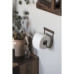 Toiletpapirholder <br><br> messing look m. tr�rulle <br><br> 