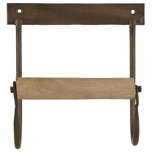 Toiletpapirholder <br><br> messing look m. tr�rulle <br><br> 