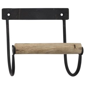 Toiletpapirholder <br><br> sort m. trrulle <br><br> 