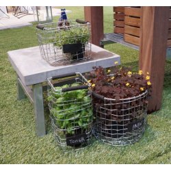 Firkantet trdkurv <br><br> sjle <br><br> L15 x B15 x H31 cm