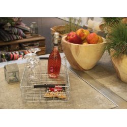 Firkantet trdbakke <br><br> midi <br><br> L43 x B28 x H11 cm