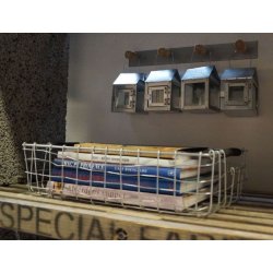 Firkantet trdbakke <br><br> midi <br><br> L43 x B28 x H11 cm