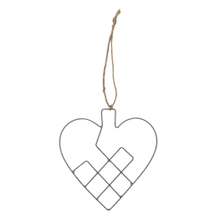 Nicoline hjerte <br><br> lille - 10 x 11 cm <br><br> 