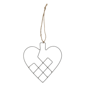 Nicoline hjerte <br><br> lille - 10 x 11 cm <br><br> 