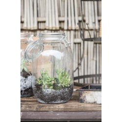 Glaskrukke m. patentl�g <br><br> 4 liter <br><br> RESTSALG <br><br>