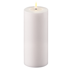 Udendrs LED Bloklys - 10 / h20 <br><br> hvid <br><br> m. timer