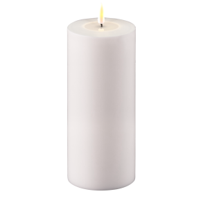 Udendrs LED Bloklys - 10 / h20 <br><br> hvid <br><br> m. timer