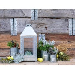 Urtepotter <br><br> galvaniseret <br><br> st m. 3 str. <br><br> 