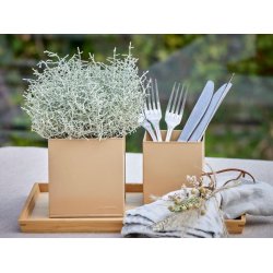 Firkantet urtepotte <br><br> hasselnd <br><br> St af 3 str. <br><br>