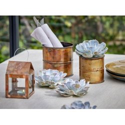 Urtepotter <br><br> kobber/messing-look <br><br>  st m. 3 str. <br><br> 