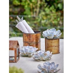 Urtepotter <br><br> kobber/messing-look <br><br>  st m. 3 str. <br><br> 