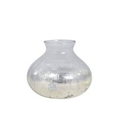 Vase <br><br> fattigmandsslv <br><br> H14/14 cm