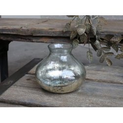 Vase <br><br> fattigmandsslv <br><br> H14/14 cm