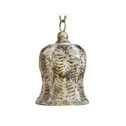 Vire metal klokke <br><br> Antique messing <br><br> H21,5/14 cm