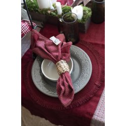 Rasmus viskestykke <br><br> 50 x 70 cm <br><br> rd m. tern