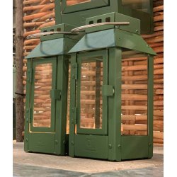 Micro small lanterne <br><br> 9,5 x 9,5 x 22 cm <br><br> Oliven <br><br>