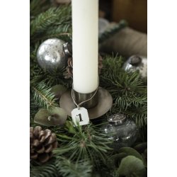  Adventstal m. jutesnor <br><br> creme <br><br> 