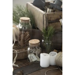  Adventstal m. jutesnor <br><br> creme <br><br> 