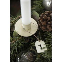  Adventstal m. jutesnor <br><br> creme <br><br> 