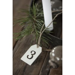  Adventstal m. jutesnor <br><br> creme <br><br> 