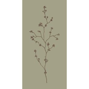 Servietter - aflange <br><br> 16 stk./pk <br><br> Mosgr�n m/ blomsterkvist <br><br>