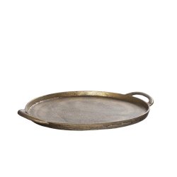 Alu rund fad  <br><br> guld look <br><br> 26,5 cm <br><br> 