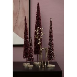 Alu rensdyr <br><br> h 47 cm <br><br> Guld look <br><br> 