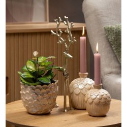  Alu rensdyr <br><br> h 36 cm <br><br> Guld look <br><br>  