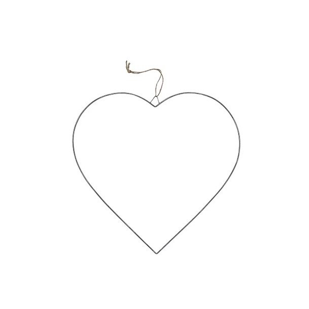 Alva hjerte <br><br> Stor - 40 cm <br><br>