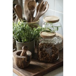 Bakke kvadratisk <br><br> olieret akacietr <br><br> B: 48 H: 2,5 L: 48 cm <br><br> 