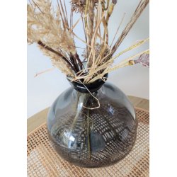 Glasballon/vase <br> Genbrugsglas <br><br> h18 cm <br><br> vlg mellem 4 farver