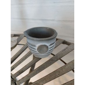 Urtepotte i cement <br><br> lille - h6,5 cm <br><br> 
