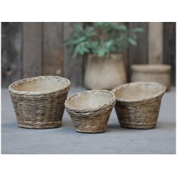 Skjuler m. flet mnster <br><br> antique natur <br><br>