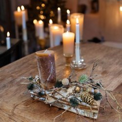 Dekoblok i birketr� <br><br> 7 x 30 cm <br><br> 