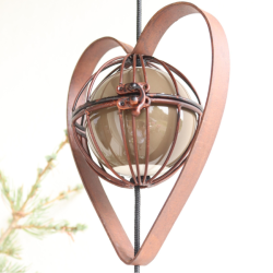 Dekorkugle - rust <br><br> Small -  12 cm <br><br> 