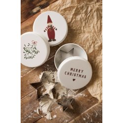 Dse med 3 hjerte-kageudstikkere <br><br> Mistelten p lget <br><br>