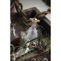 Engle m. fjer - st <br><br> hndmalet <br><br> Vlg mellem 2 farver <br><br> 