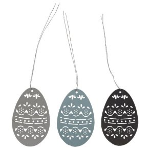 Metal g m. wire <br><br> ST m. 3 stk <br><br> stor -  h 8,5 cm <br><br> 