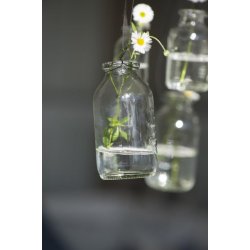 Flaske m. wire 100 ml <br><br> 9,7 cm <br><br> 