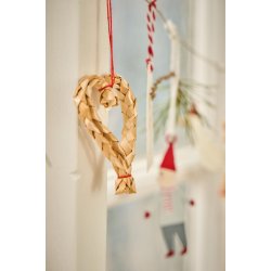 Julehjerte t/ ophng <br><br> mini <br><br> h6,5 <br><br> 