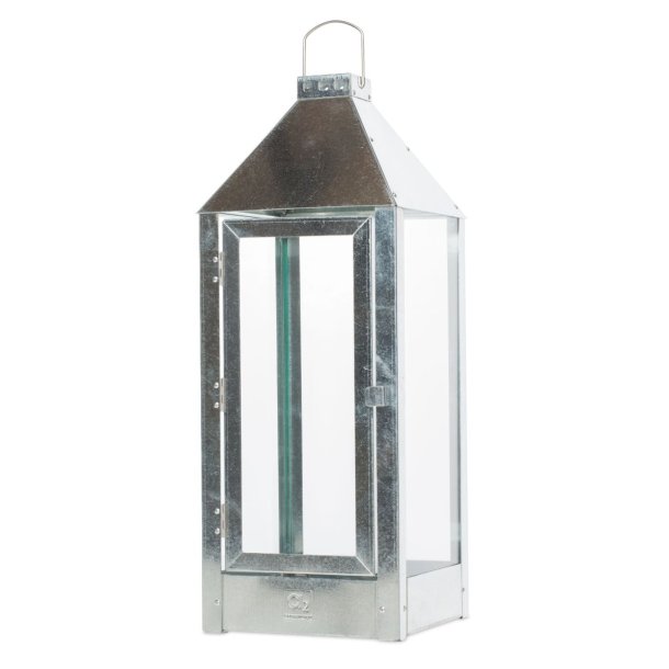 Maxi lanterne <br><br> 22,5 x 22,5 x 60 cm <br><br> Galvaniseret