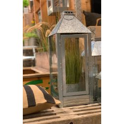 Maxi lanterne <br><br> 22,5 x 22,5 x 60 cm <br><br> Galvaniseret