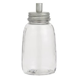Glas stage til kertelys <br><br> zink <br><br>